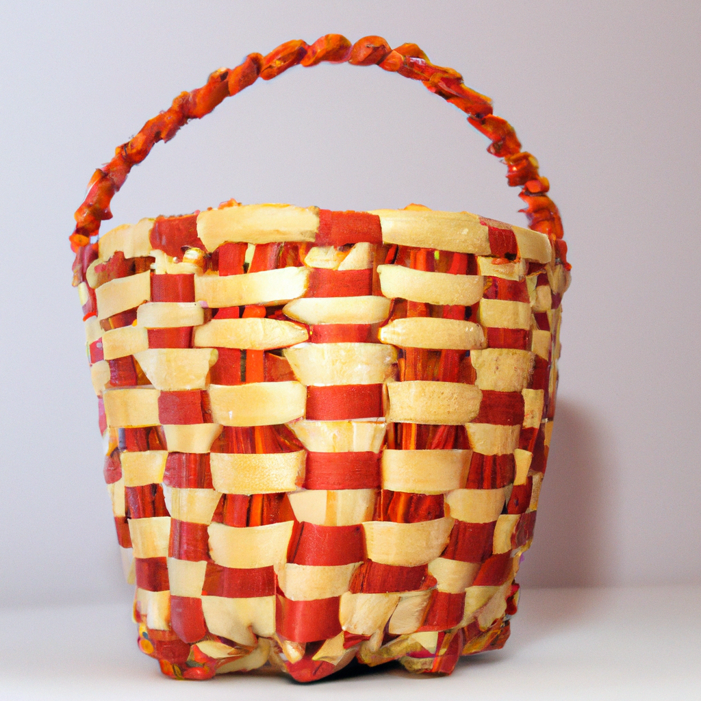 comment décorer un panier en osier