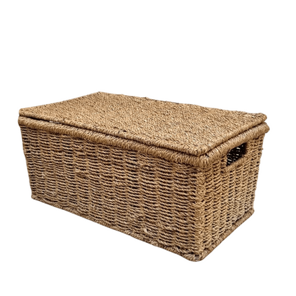 Boîte De Rangement Avec Couvercle Panier Osier