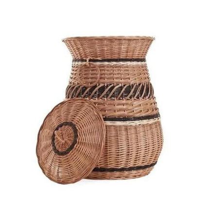 Grand Panier À Linge Naturel Osier Paniers