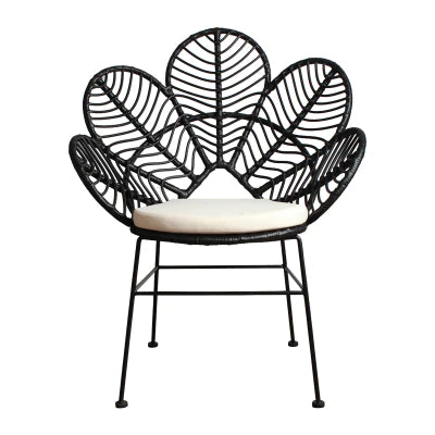 Fauteuil En Rotin Design Noir Fauteuils