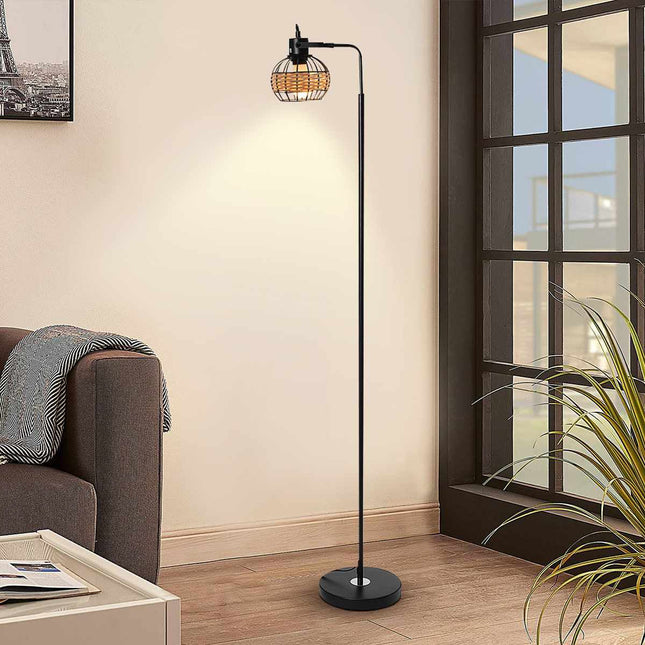 Lampadaire En Rotin Inox Lampadaires