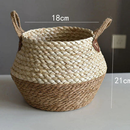 Cache-Pot En Osier Pot De Fleur Marron / 18 Cm Pots Et Cache-Pots