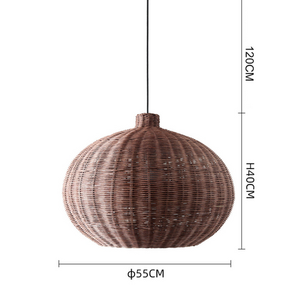 Suspension Osier Marron 55 Cm X 40 Suspensions