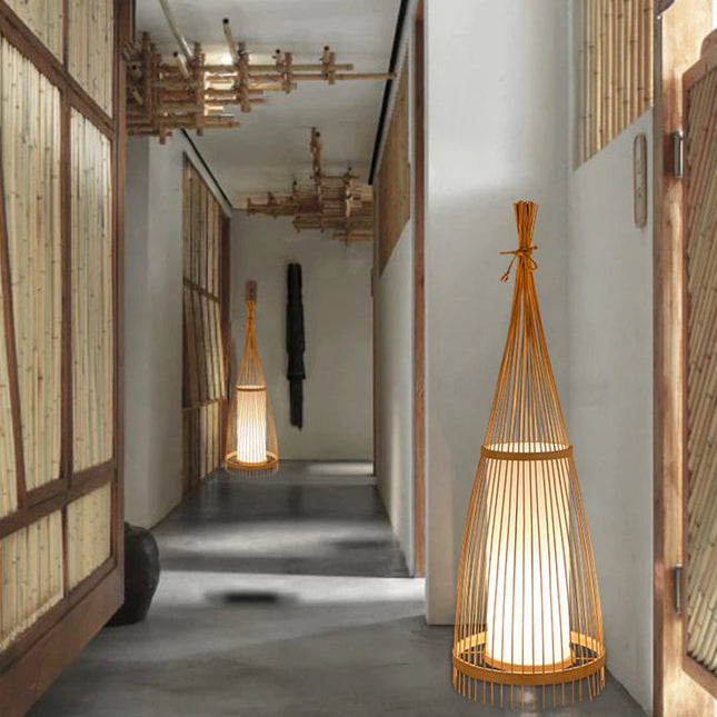 Lampadaire En Rotin Salon Lampadaires