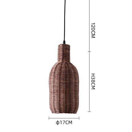 Suspension Osier Marron 17 Cm X 38 Suspensions
