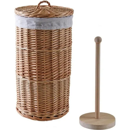 Panier Osier Rond Range Papier Toilette Paniers