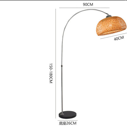 Lampadaire Arc En Rotin Style 2 Petite Lampadaires