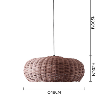 Suspension Osier Marron 48 Cm X 20 Suspensions