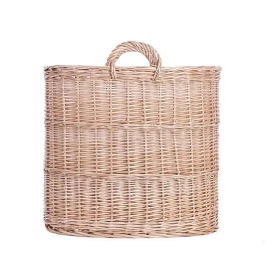 Panier À Linge Ovale En Osier Paniers