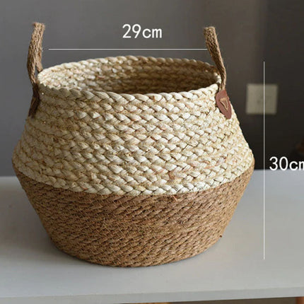 Cache-Pot En Osier Pot De Fleur Marron / 29 Cm Pots Et Cache-Pots
