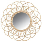 Miroir Rotin Fleur Miroirs