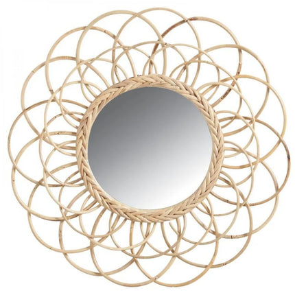 Miroir Rotin Fleur Miroirs
