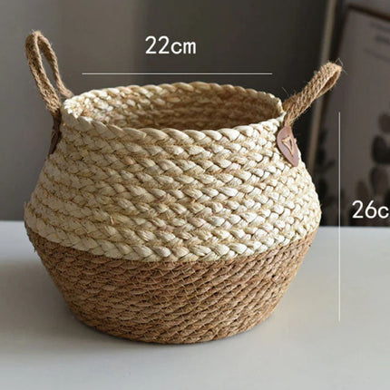 Cache-Pot En Osier Pot De Fleur Marron / 22 Cm Pots Et Cache-Pots