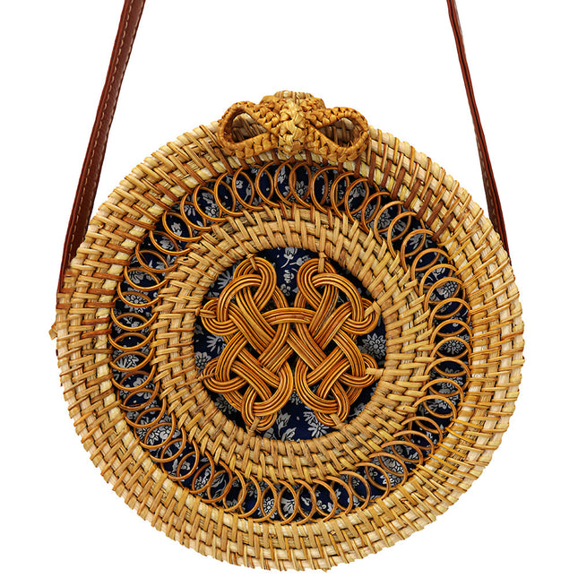 Sac Rond Osier Bali Bohème