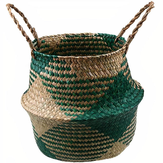 Cache Pot Osier Cactus Petit Format (22 Cm X 20 Cm)