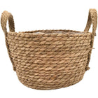Cache Pot Osier & Fibre De Paille Tressée Petit Format (18 Cm X 14 Cm)