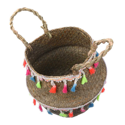 Cache Pot Osier Multicolore