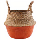 Cache Pot Osier Orange Petit Format (22 Cm X 20 Cm)