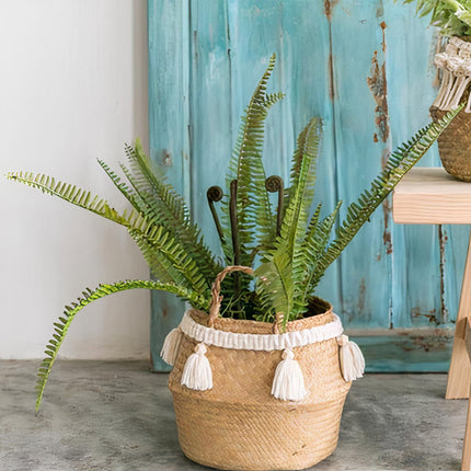 Cache Pot Osier Pompon
