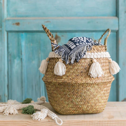 Cache Pot Osier Pompon