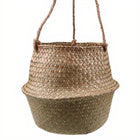 Cache Pot Osier Suspendu Petit Format (22 Cm X 20 Cm)