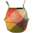 Cache Pot Osier Tressé Coloré Petit Format (22 Cm X 20 Cm)