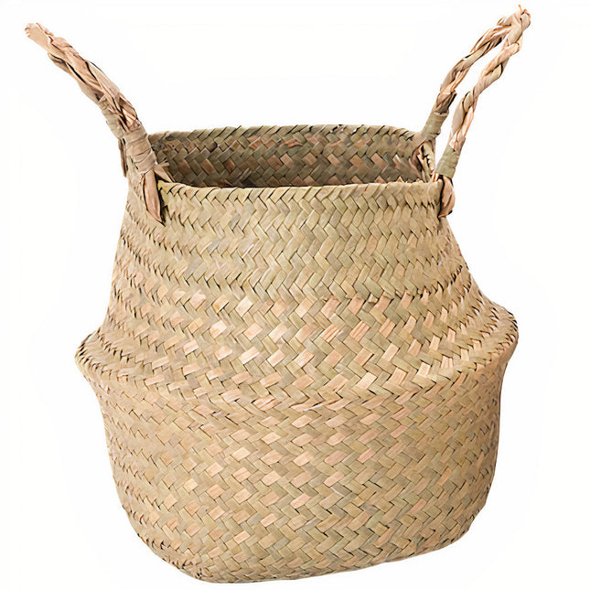 Cache Pot Osier Tressé Mini Format (16 Cm X 13 Cm)
