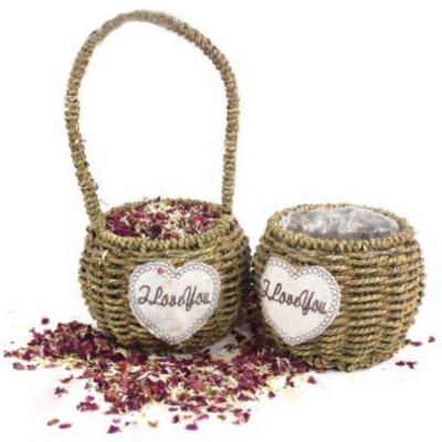 Petit Panier Osier Pour Mariage En