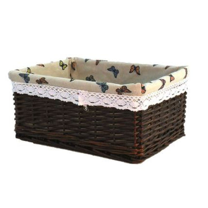 Panier Rangement En Osier Pour Salle De Bain Papillons / Petit