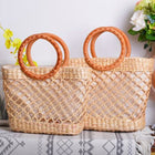 Sac Cabas En Osier Plage Petit De