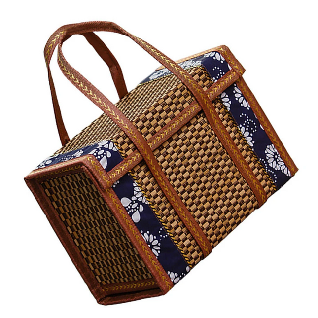 Panier En Rotin Avec Couvercle Moyen
