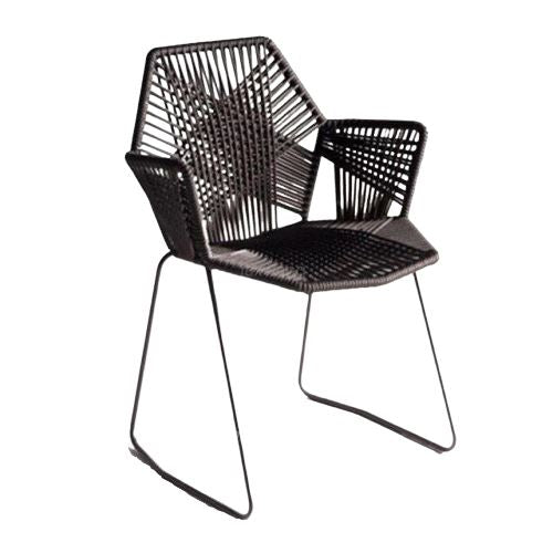 Chaise Osier Salle À Manger Noir