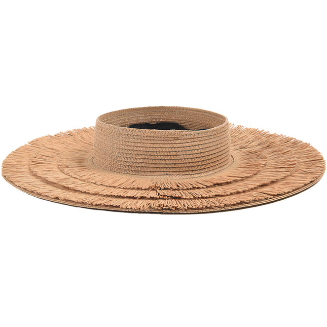 Chapeau De Paille Ouvert Aéré Femme