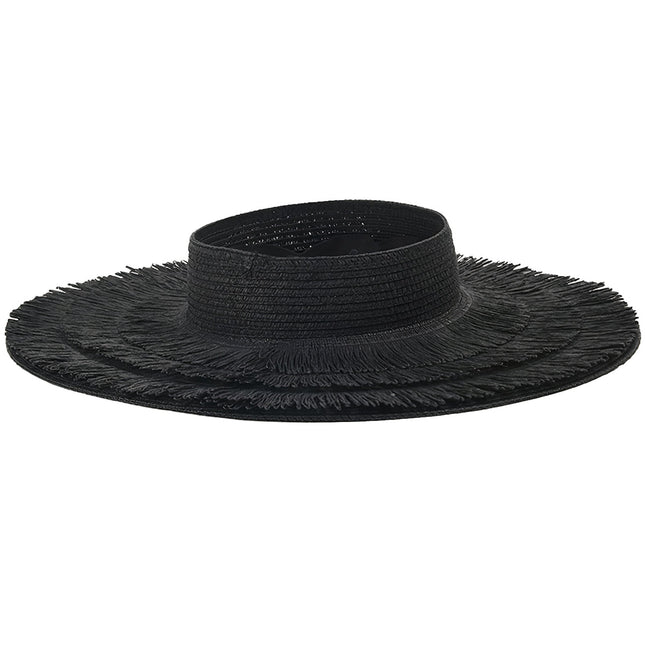 Chapeau De Paille Avec Aération Femme