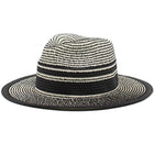 Chapeau De Paille Blanc Et Noir