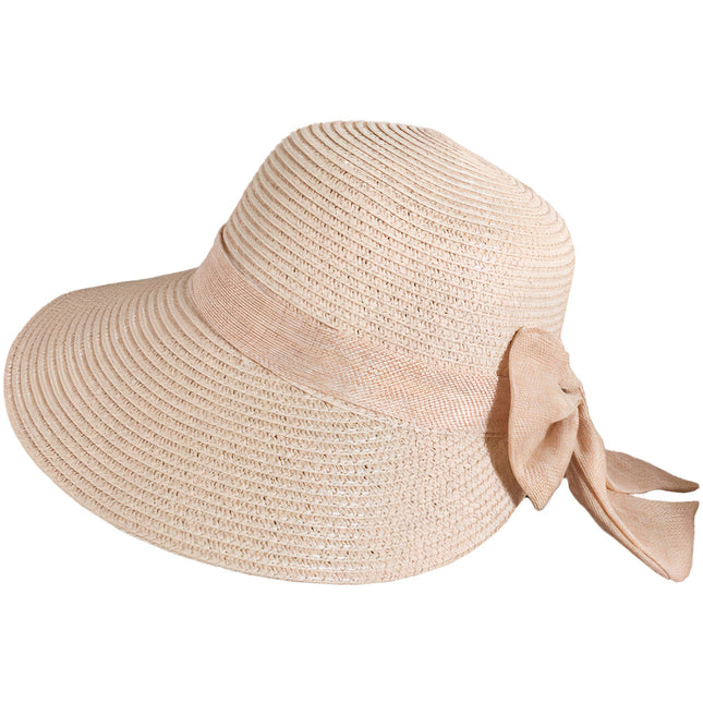 Chapeau De Paille Rose Bohème Femme