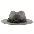 Chapeau De Paille Avec Déco Femme