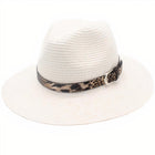 Chapeau De Paille Femme Style Léopard
