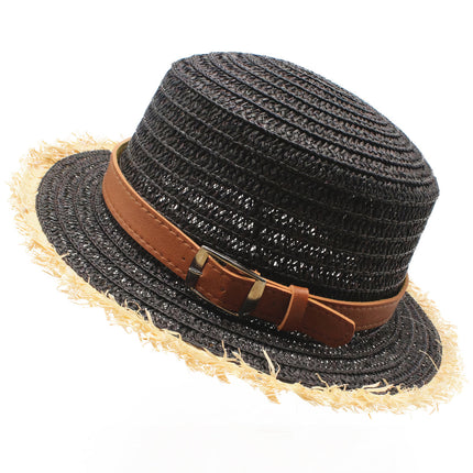 Chapeau De Paille Noir Été Femme