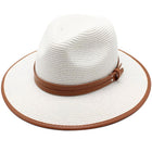 Chapeau De Paille Panama Blanc