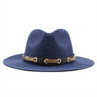 Chapeau De Paille Panama Bleu