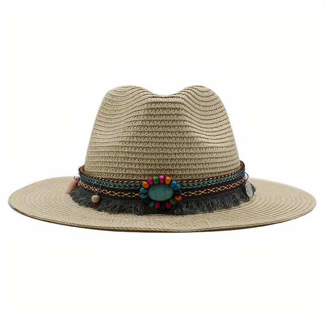 Chapeau De Paille Artisanal Femme