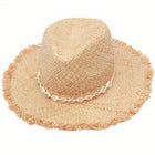 Chapeau De Paille Avec Coquillages Femme