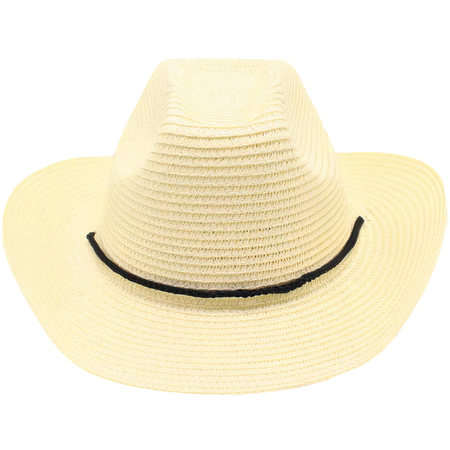 Chapeau De Paille Cordelette Ajustable