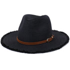 Chapeau De Paille Avec Frange Femme
