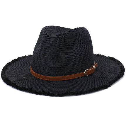 Chapeau De Paille Avec Frange Femme