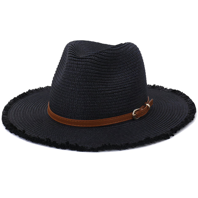 Chapeau De Paille Avec Frange Femme