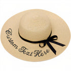Chapeau De Paille Personnalisé - Beige