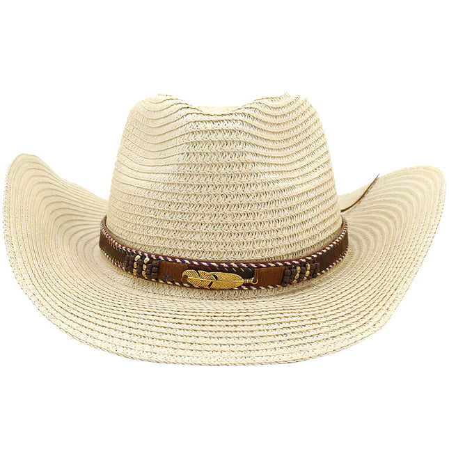 Chapeau De Paille Cowboy Beige Femme