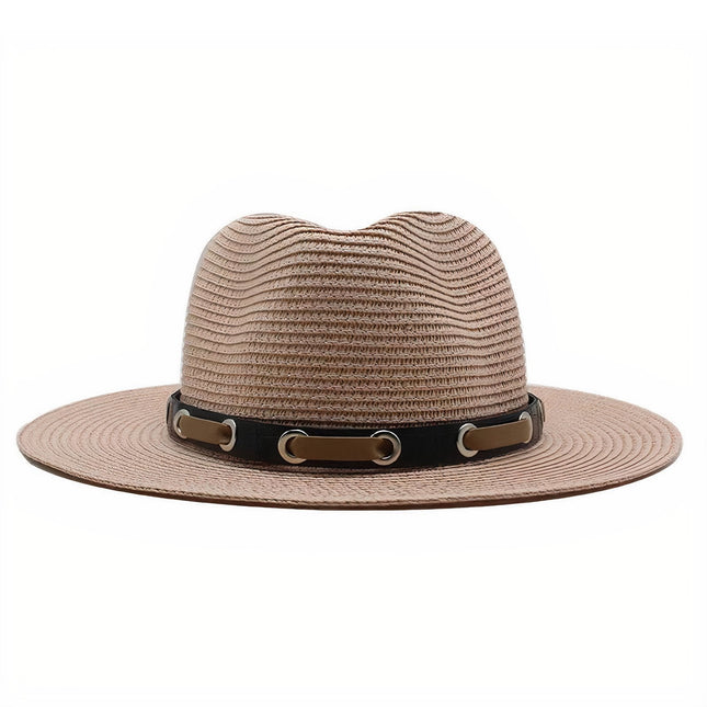 Chapeau De Paille Borsalino Rose Pâle